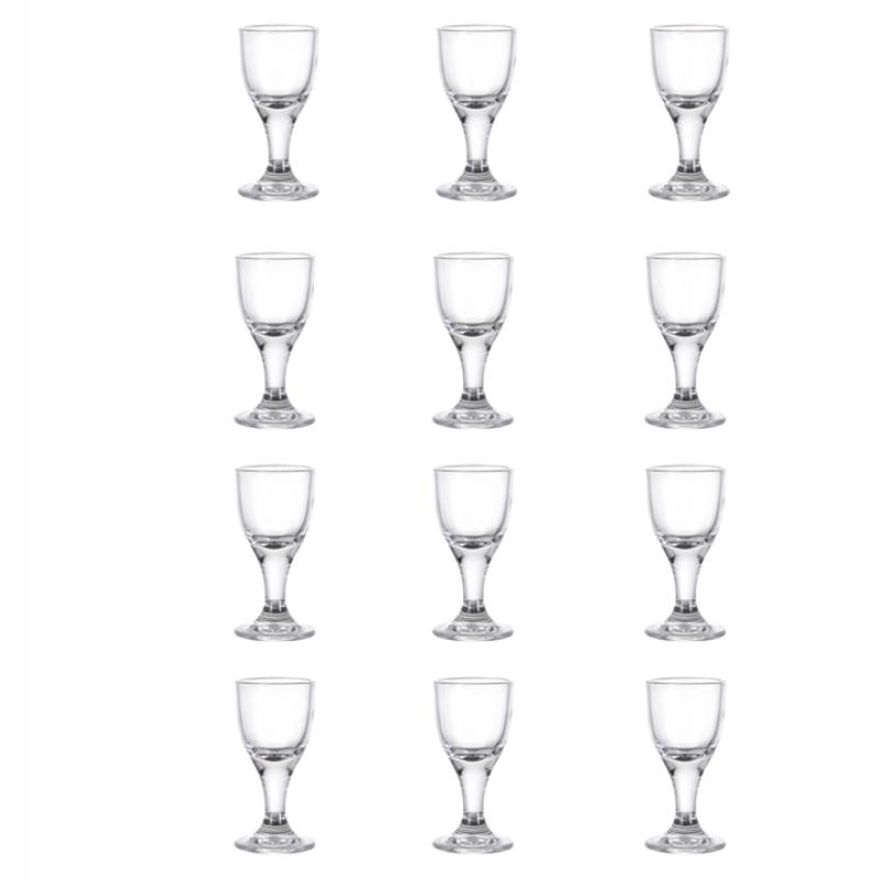 10ml/15ml Classic SGlass Transparent High Footed Wine Glass Luxury Bullet Cup Wine Utensils Baijiu Glass Party Bar Glassware