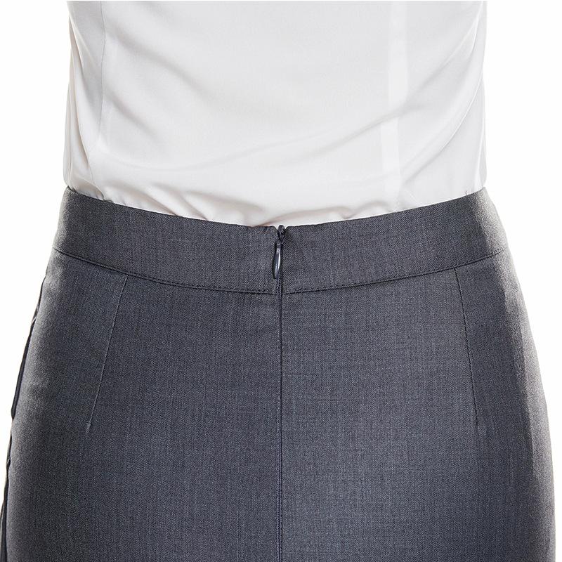 Женская весенне-летняя узкая юбка до середины бедра, короткая юбка для поездок на работу