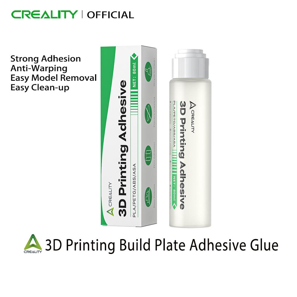 Creality Build Plate Adhesive Glue 3D Printing 80ml Anti-Warping Easy Clean-up for PLA PETG ABS ASA 3D Printer Accessories