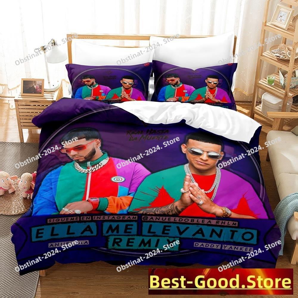 Anuel Aa Real Hasta La Комплект постельного белья Односпальный Полуторный Двуспальный Queen King Размер Комплект постельного белья Для взрослых Детская спальня Комплект пододеяльника Parure De Lit