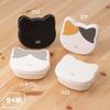 OSK Antibacterial Onigiri Case Nekomusu Cat-Shaped Rice Ball Easy Make Gray Hachiware NEK LS-22