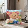 kawaii cartoon yellow bear cushion cover soft pillow cover for Sofa Home Living Room Decor Protective Covers hogar pillowcase