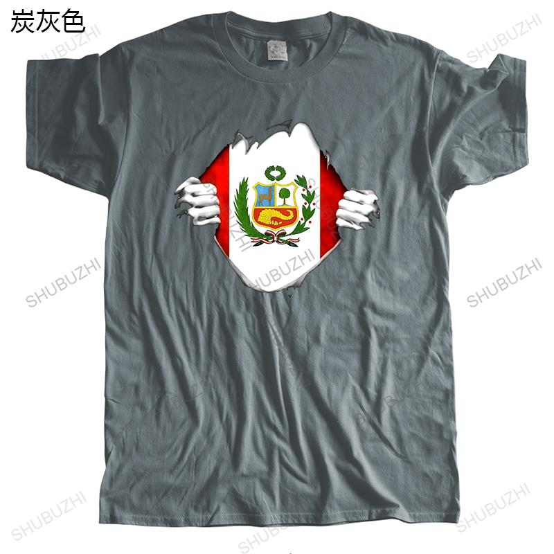 Funny Unisex T Shirt White TShirt Black Tee Peru Flag T Shirt Proud Peruvian Unisex Summer Casual Cotton Fashion TeeShirt Design