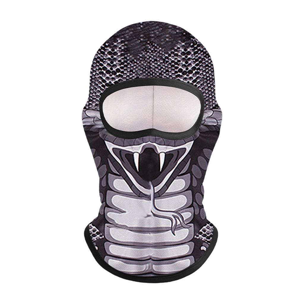 Fall Winter with Cute Pet Print, Full Face and Neck Cover for