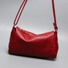 Women's One-shoulder Oblique Small Bag Women's Simple Top Layer Cowhide Soft Leather Bag