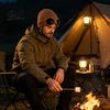 Повседневный зимний аксессуар для активного отдыха 2 шт. Шапки на флисовой подкладке с очками, Теплые вязаные прочные кепки, Шапки для холодной погоды, Ветрозащитные лыжные шапки для мужчин