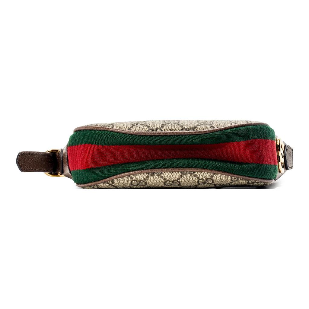 Gucci Мини-сумка Ophidia GG Бежевый/Эбони Женские Сумки через плечо Коричневый 658551-96IWG-8745