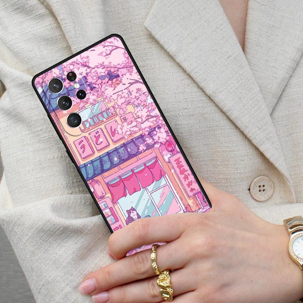 Чехол для телефона Tokyo Sakura с изображением цветущей сакуры для Samsung Galaxy S26 Ultra S25 S24 S23 S22 S21 S20 Note10