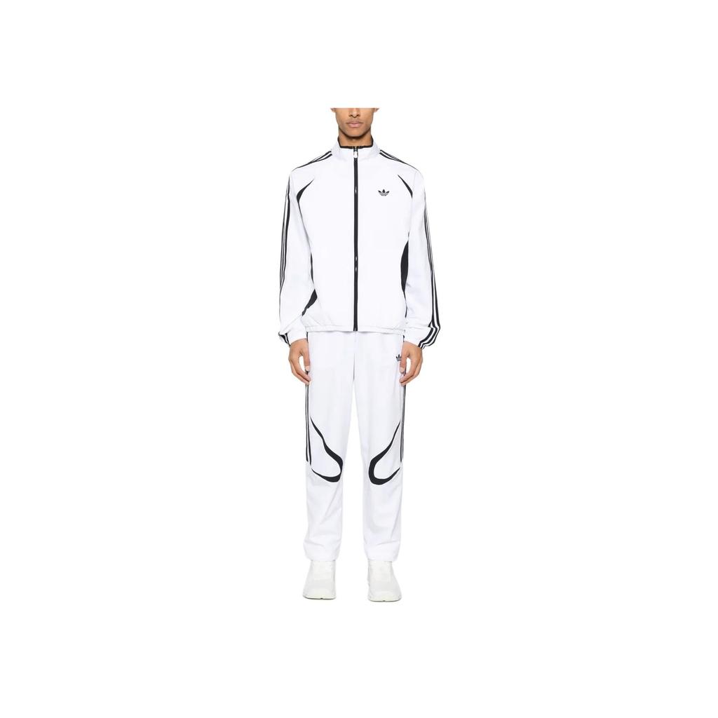 Adidas Originals SS25 Teamgeist Logo Comfortable Casual Fashion Sports Pants Men Pants White JP1119