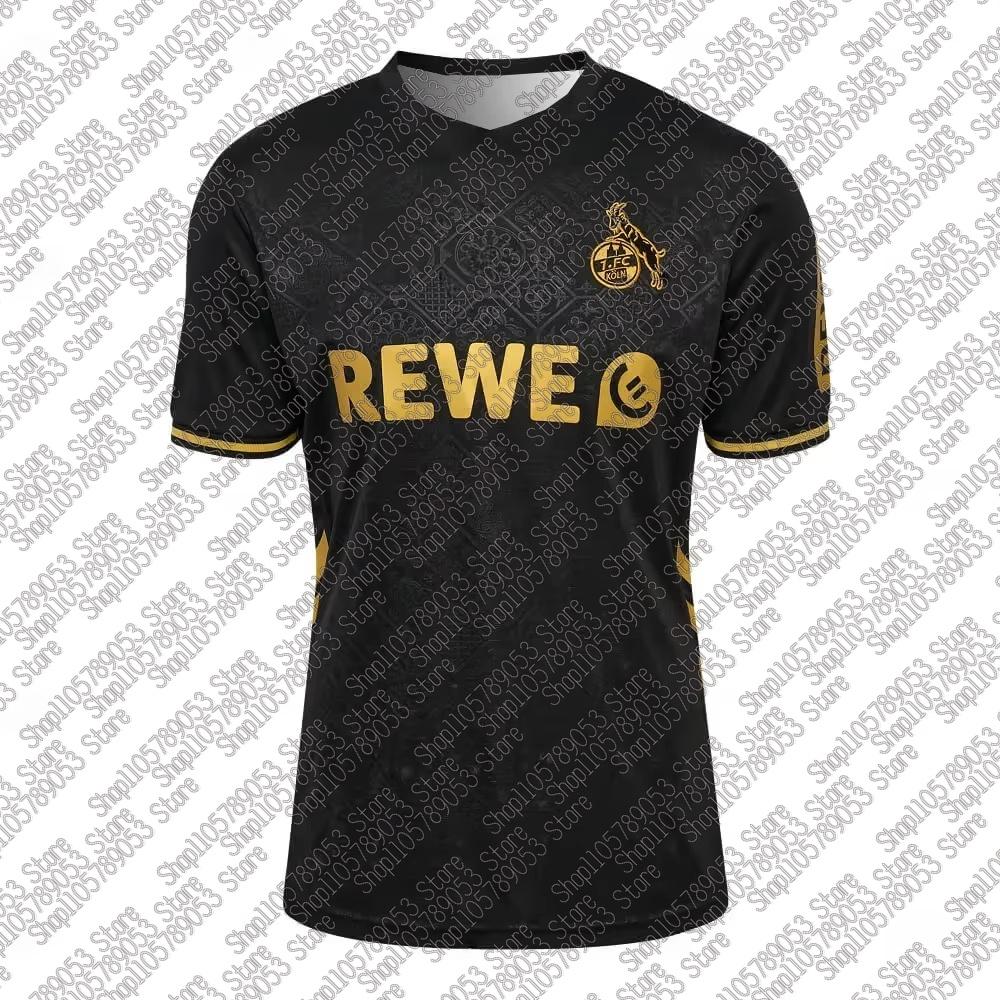 Дышащая тренировочная футболка с коротким рукавом ФК Кёльн Домашний принт Для взрослых и детей