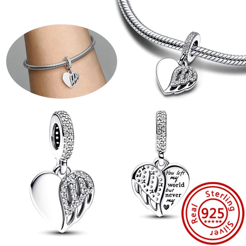 925 Стерлинговая медь Мультяшная птица Попугай Сова Ласточка Перья Милая подвеска Бусины для DIY Подходят для оригинального браслета-шарма Pantaro Циркон