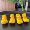 4PCS Adjustable Dog Mesh Shoes Waterproof Pet Paw Protector Portable Pet Boots  Outdoor Walking