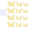 12 PCS Christmas Hollow Butterfly Wall Murals Stickers Removable 3D Wall Decals Birthday Party Decors