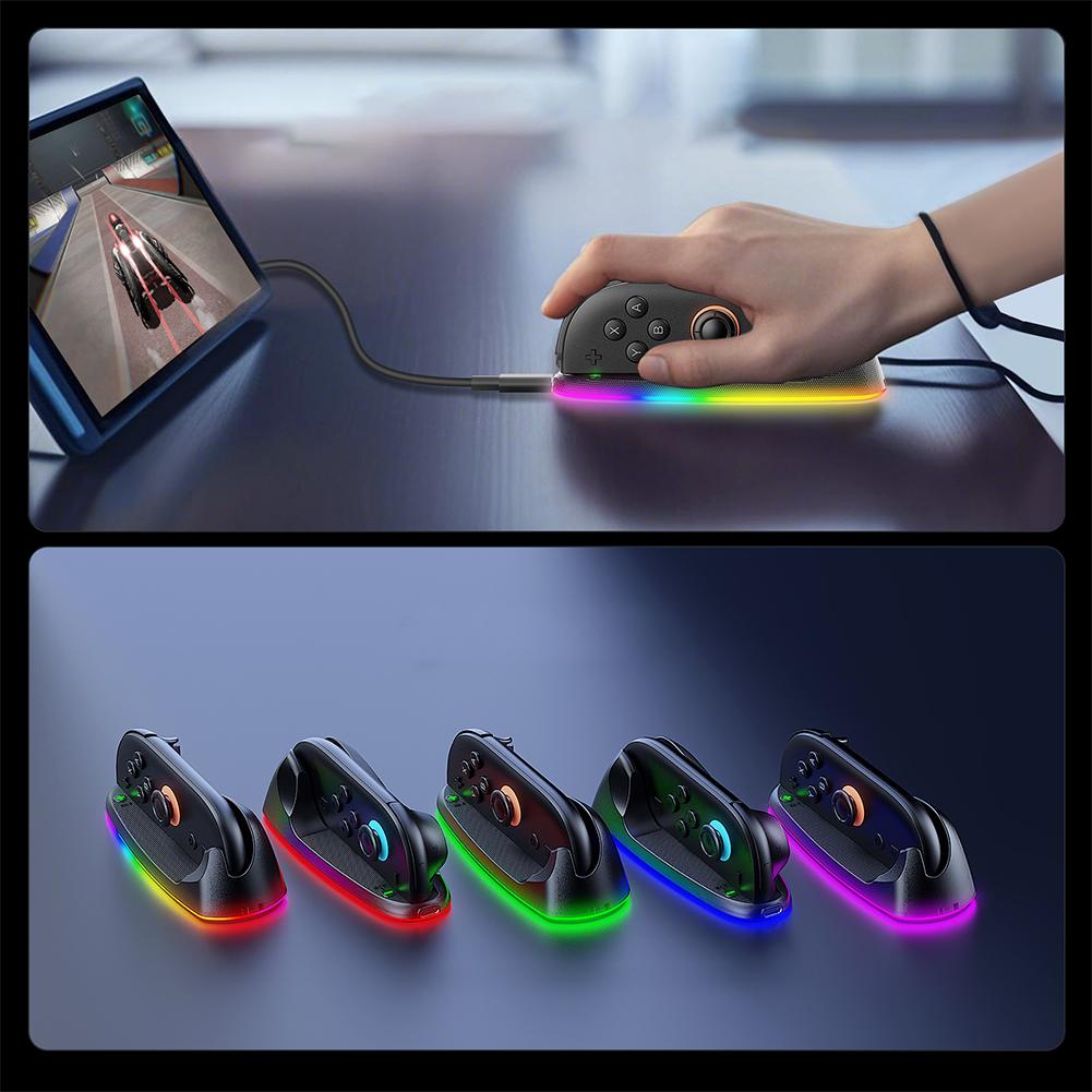 Портативные игровые мыши с RGB-подсветкой, ручки для геймпада, зарядная станция для геймпада Joy-Con 2