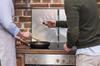 2x GLASS PROTECTIVE PLATE FOR STOVE 40x52 FLOWER