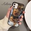 Чехол для телефона со щенком йоркширского терьера для iPhone 11 12 13 14 Pro Max mini X XR XS SE 2020 6 7 8 Plus Samsung S21 S22