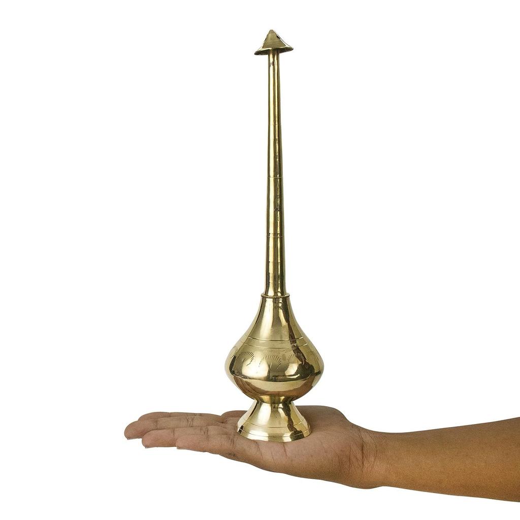 Brass Paneer Sombu Sprinkler Bottle for Holy Water – Traditional Sprout-Top Water Pot for Pooja, Gangajal, Rose Water