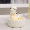 Керамический подсвечник-призрак, ароматизированная свеча в виде котенка, милый орнамент-призрак для праздничной вечеринки, настольный декор, подарок