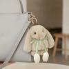 Cute Tulip Rabbit Keychain Soft Cartoon Bunny Keyring Fashione Plush Doll Pendant  Gift