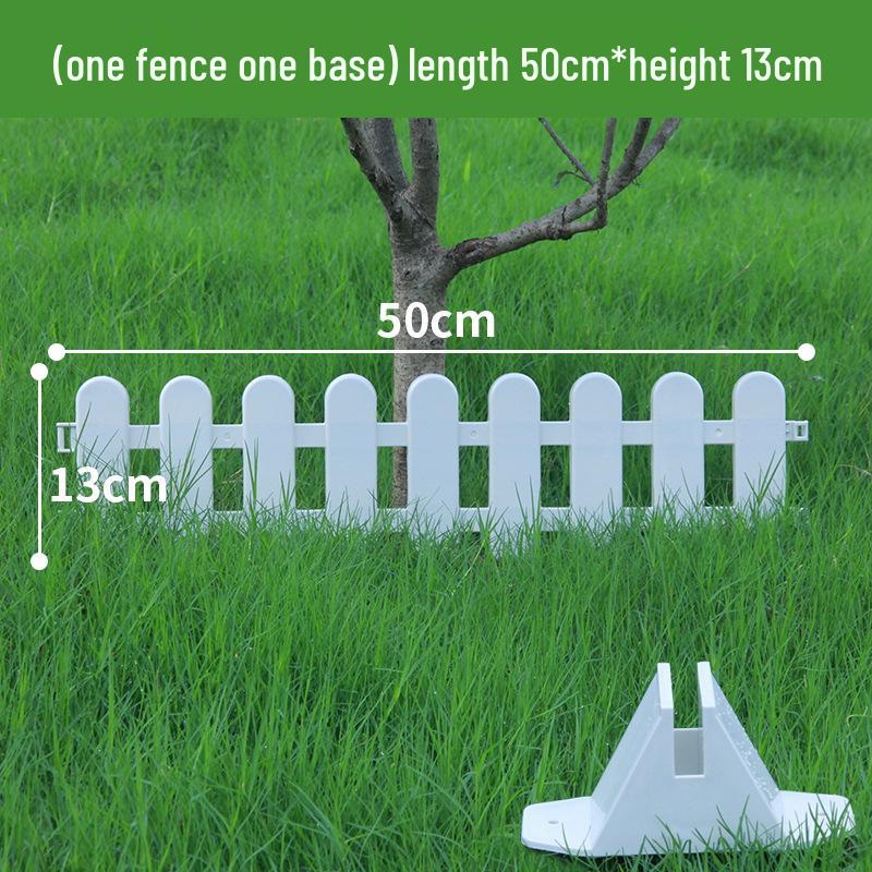 Пластиковый штакетник двойного назначения для сада, цветника, двора или школы