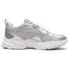 Li Ning Pulse Fashion Comfortable Shock Absorbing Non-Slip Increased Height Low-Top Dad Shoes Men Sneaker Silver Gray AGCV145-2