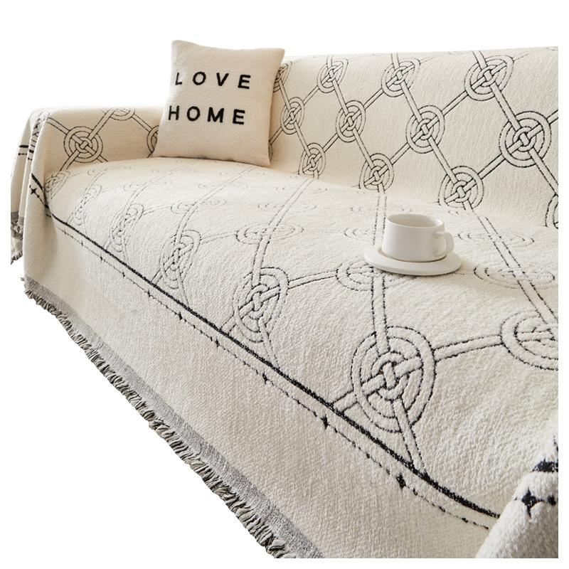 Осенне-зимний плюшевый диван-полотенце, чехол для дивана в скандинавском стиле, утолщенный чехол для дивана, универсальный чехол, нескользящая пылезащитная подушка