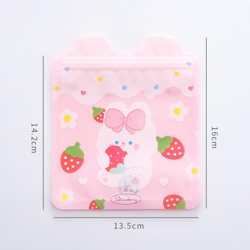 Милый пакет с зип-локом для еды, милый кролик, медведь, упаковка для конфет, печенья, свадебные, дни рождения, декорации, материалы для упаковки подарков