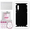 apgo Protective Skin Sticker for the Back+sides Compatible with Xiaomi Mi 9, Full Wrap Film, Foil, Vinyl - Pattern Matte Black