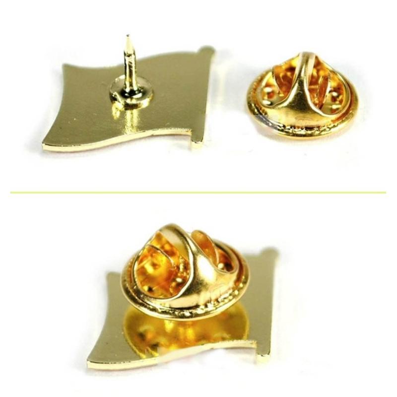 Флаг Палестины Значок на лацкан Металлические значки Символ Национальные Мировые флаги Палестина Брошь Сплав Значки Одежда Ковбоя Сумка Значок