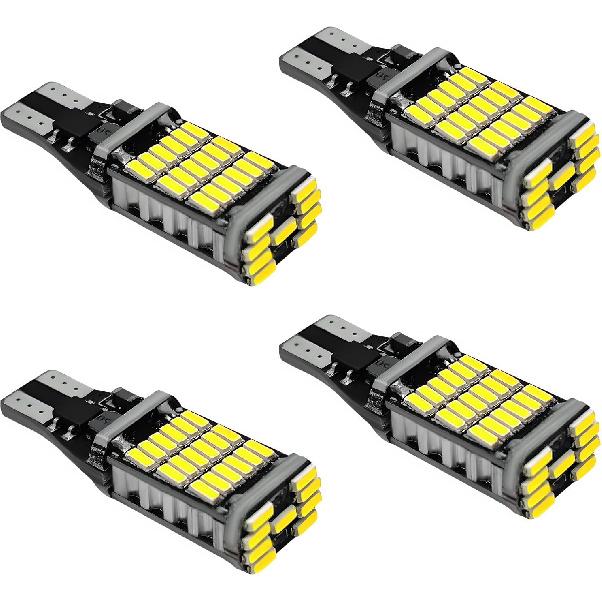 4 PCS LED Reverse Lights, T15 4014 45SMD Back Up Light Turn Signal Bulb, 6500K Super Bright Stop Light Bulbs Brake Lights for Cars Trucks RVs,