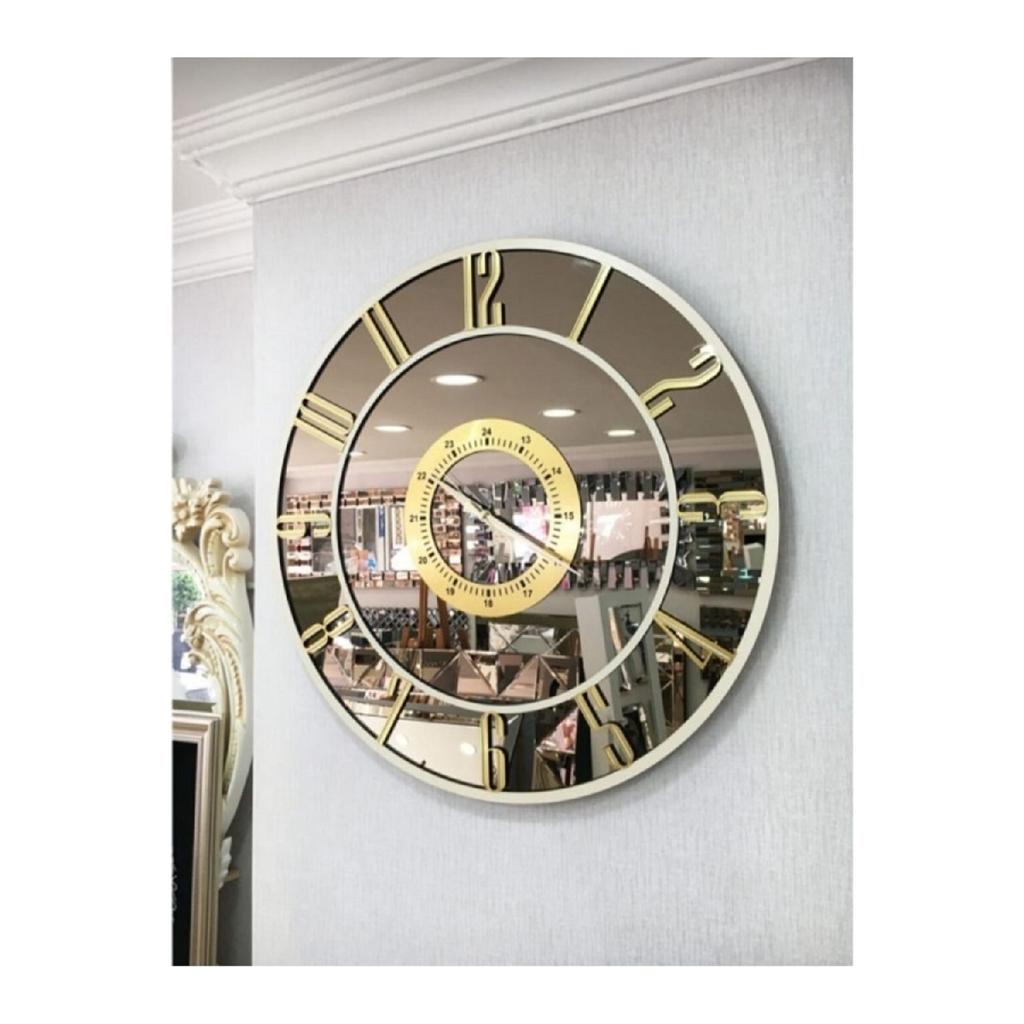 Decorative Wall Clock With Real Mirror (40cm)