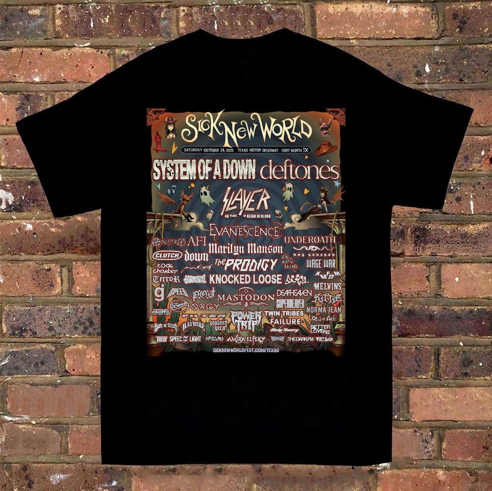 New Sick New World Next Year Full size S to 5XL Tshirt QT1404 Unisex T-Shirt