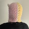 Pure Hand Knitted Skull Funny Polygonal Hat Balaclava Adult Hat