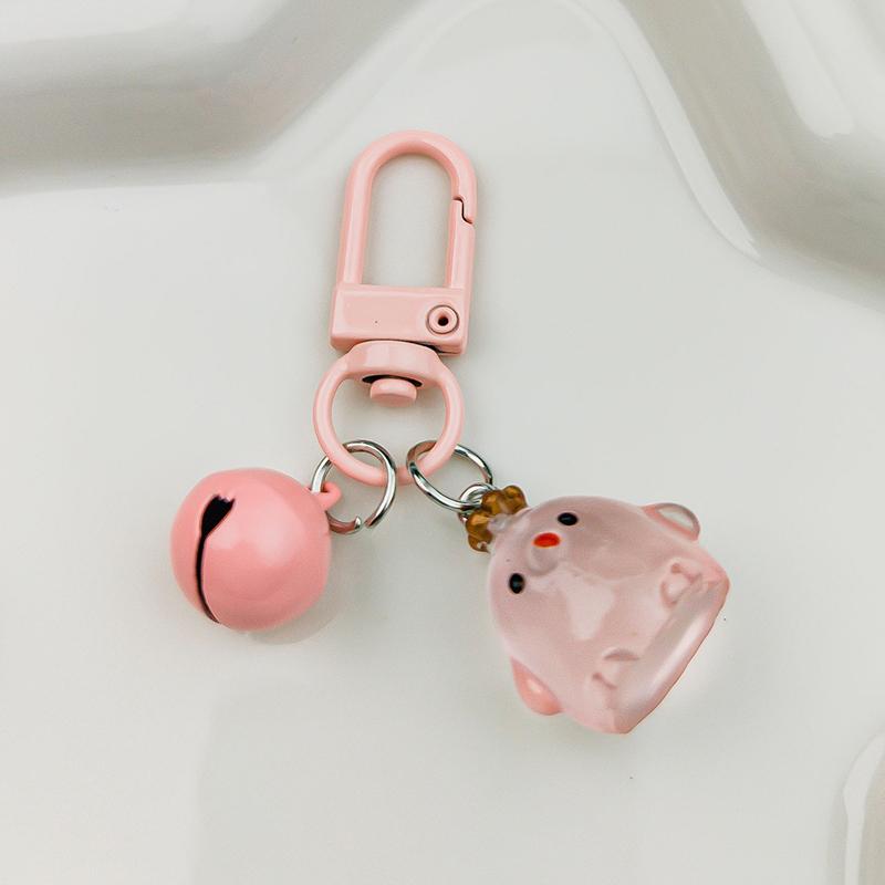 Креативный милый светящийся брелок в виде цыпленка с короной, кулон на рюкзак, кавайный чехол для наушников, украшения, аксессуары, подарки