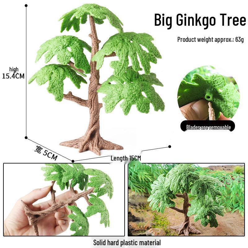 International Tree Simulation Toy Set: Cactus, Juniper, Yellow Maple, Redwood, Elm, Pine, Red Maple