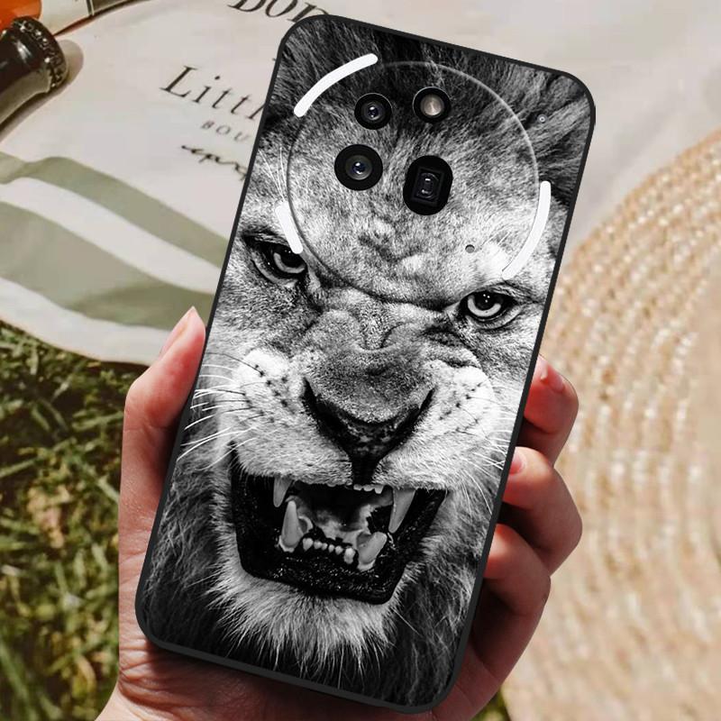 For Nothing Phone 3A Pro Case Phone3A Pro Cool Painted Silicone TPU Soft Cover for Nothing Phone 3A Pro A059P Cases Black Shells