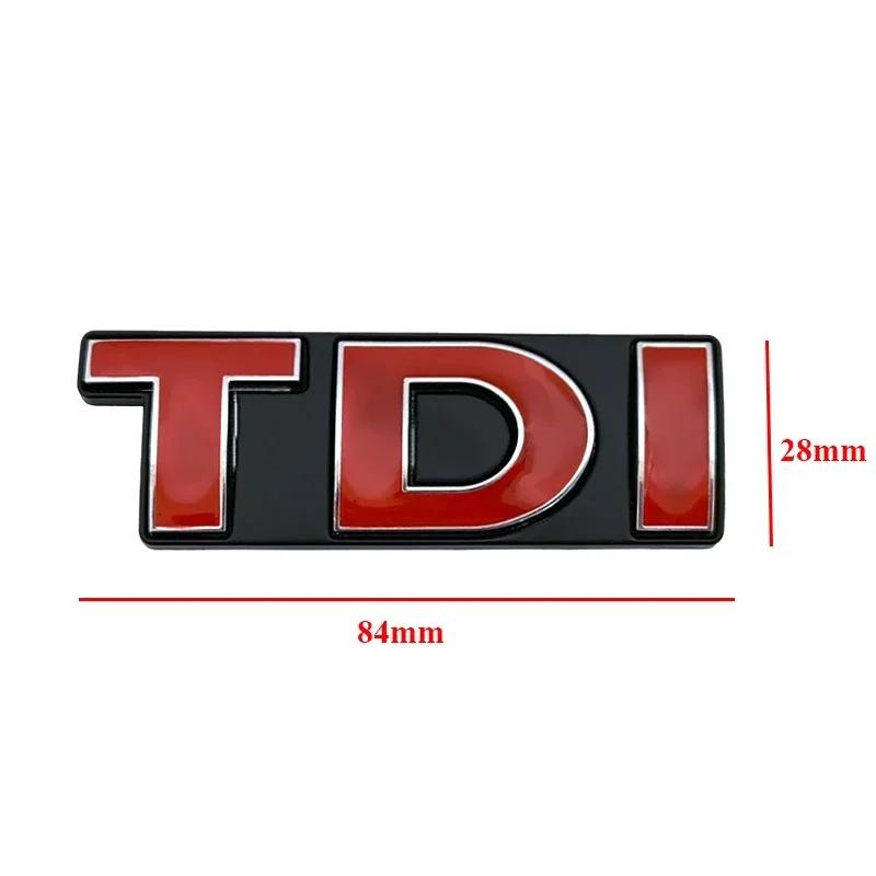 Металлический логотип TDI на решетку переднего капота, значок-эмблема на задний багажник, наклейки для VW Polo Golf MK5 MK6 Jetta Passat GTI Touran Bora NG5