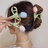Trendy Sweet for Girl Gifts Jewelry Hair Accessories Birthday Gift New Tulip Flower Headdress Vintage Claw Clip Creative Gifts