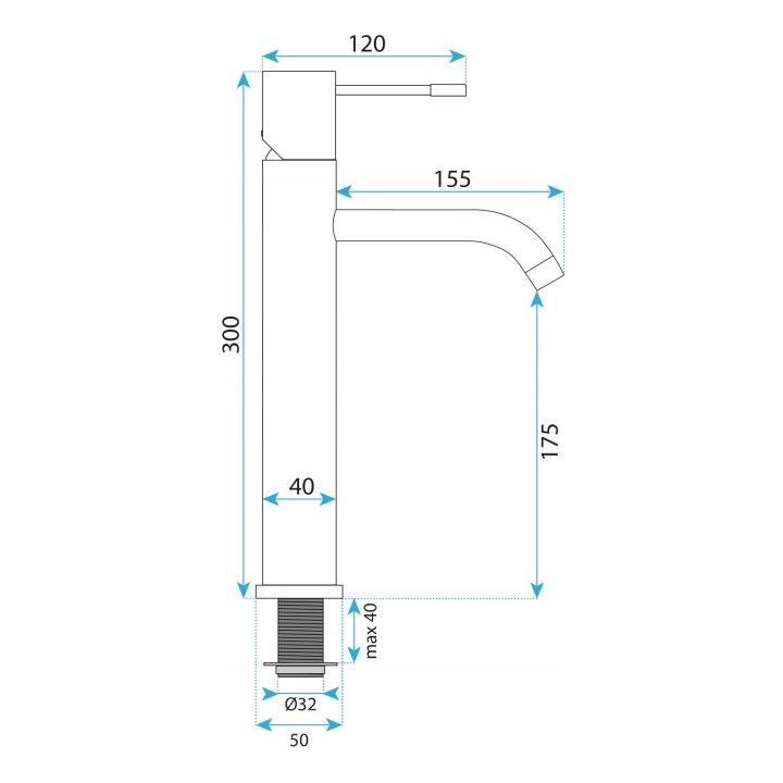 Lungo Modern Diamond High Polished Copper Washbasin Faucet