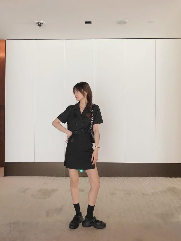 2020 Trendy Black Stitch Underarm Baguette Bag: European & American Style PU Shoulder Handbag for Women