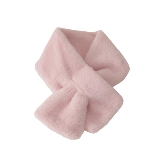 Imitation Animal Hair Scarf Women Solid Color Thickened Plush Versatile Winter Scarf Versatile Style