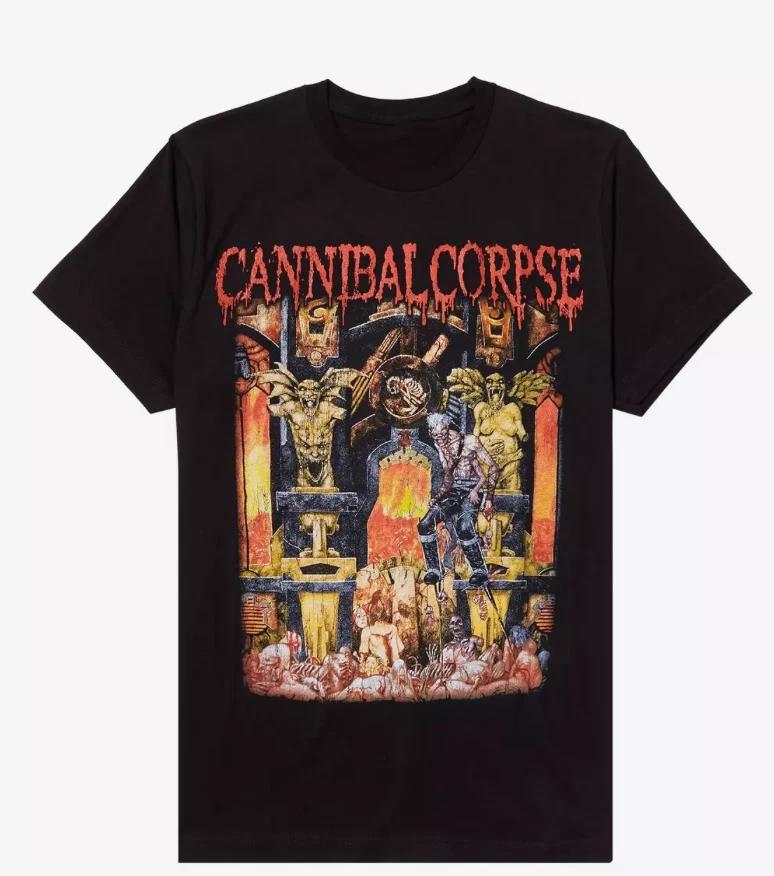 CANNIBAL CORPSE Футболка с принтом Live Cannibalism Death Metal Размер Medium НОВАЯ С БИРКАМИ