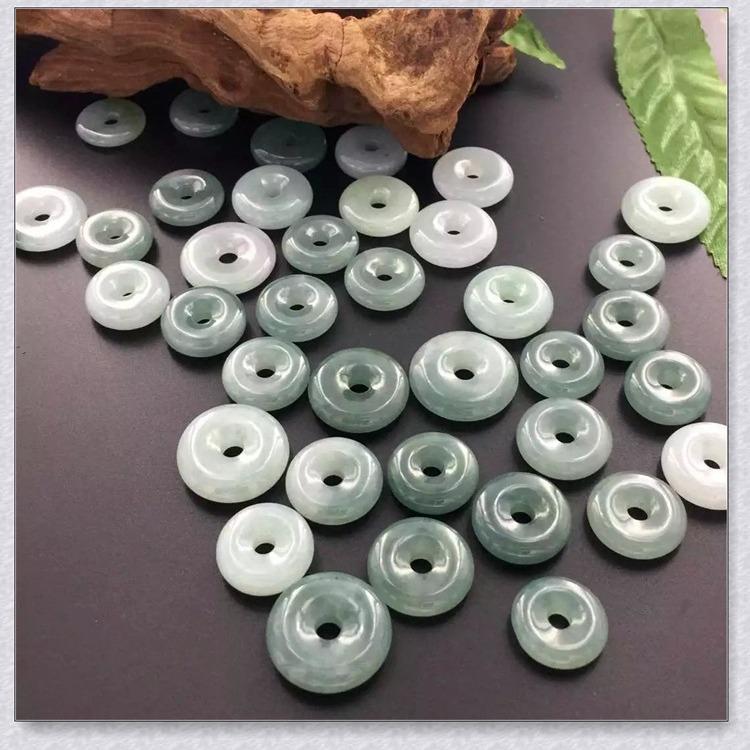 Myanmar Jade Dark Green Ping'an Kou Pendant