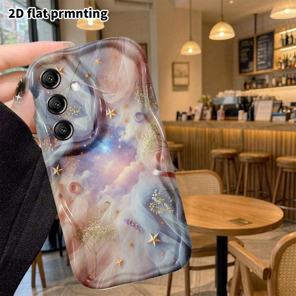 Чехол для телефона: 2D Плоский Защитный Чехол для Samsung Galaxy A34 A35 M05 M06 S20 S22 S21 FE Plus 5G, Звездное Небо, Подарок на Рождество и Хэллоуин