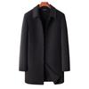 Full Wool Handmade Double-sided Woolen Coat Men's Comfortable and Soft Business Casual Medium and Long Men's Trench Coat