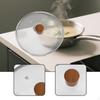 22cm Glass Lid Universal for Pots Pan Portable Clear Steam Vent Cookware Cover Replacement