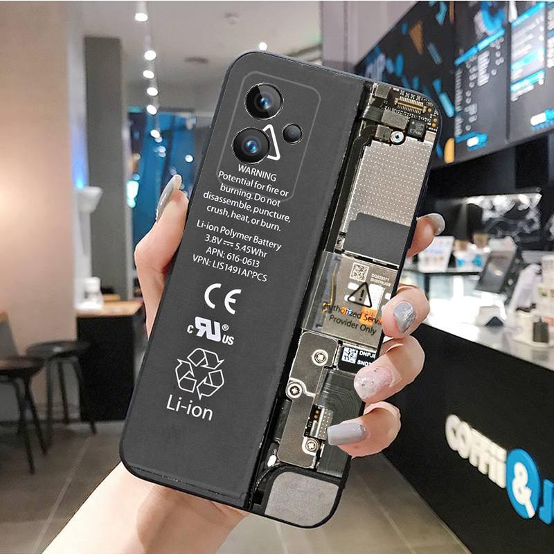 Чехол для телефона Realme GT 2 Pro X2 Pro XT C25S 9 8 7 6 Pro GT Master C3 C21 C21Y C11 C35 C31 X3 SuperZoom, монтажная плата батареи