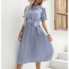 Elegant Bodycon Sexy Women's Chiffon Dot Printed Dress for Women 2022 Summer Boho Midi Party Dresses Woman Robe Femme Ladies