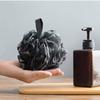 (Никита) Губка для душа для ванны Отшелушивающая сетчатая щетка Губка для душа для ванны Чистая черная