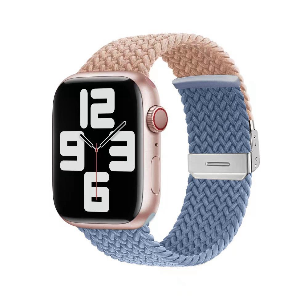 Плетеный ремешок Solo Loop для Apple Watch Band 44 мм, 40 мм, 45 мм, 41 мм, 42 мм, эластичный нейлоновый браслет Correa, iWatch Series 4 5 se 6 7 3 8